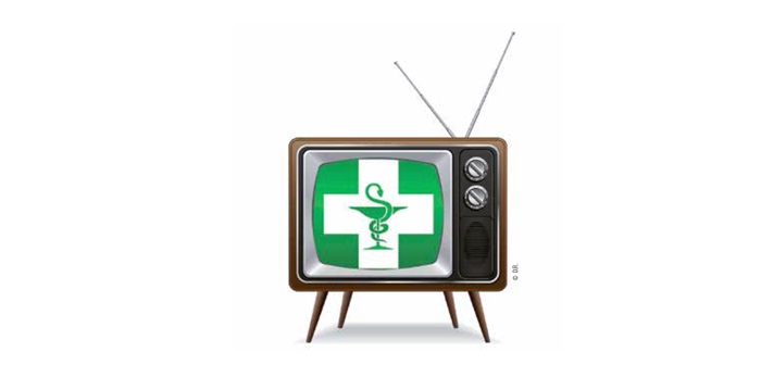 Hygie, le serpent, la coupe et le pharmacien