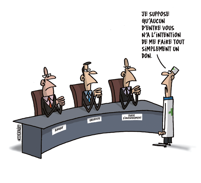 L’officine à la recherche de ca$h